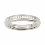 Alliance en or jaune 18k ajustable, tour complet diamants 0,35ct – Bague de mariage luxe